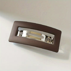 Hollow Square Hair Clip for Girls and Women