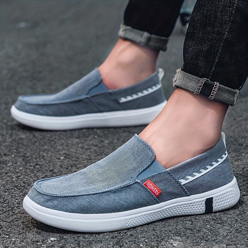 Men's Slip On Loafer Shoes Lightweight Canvas Shoes