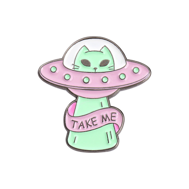 Creative Cartoon Space Alloy Brooch