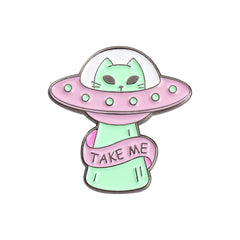 Creative Cartoon Space Alloy Brooch