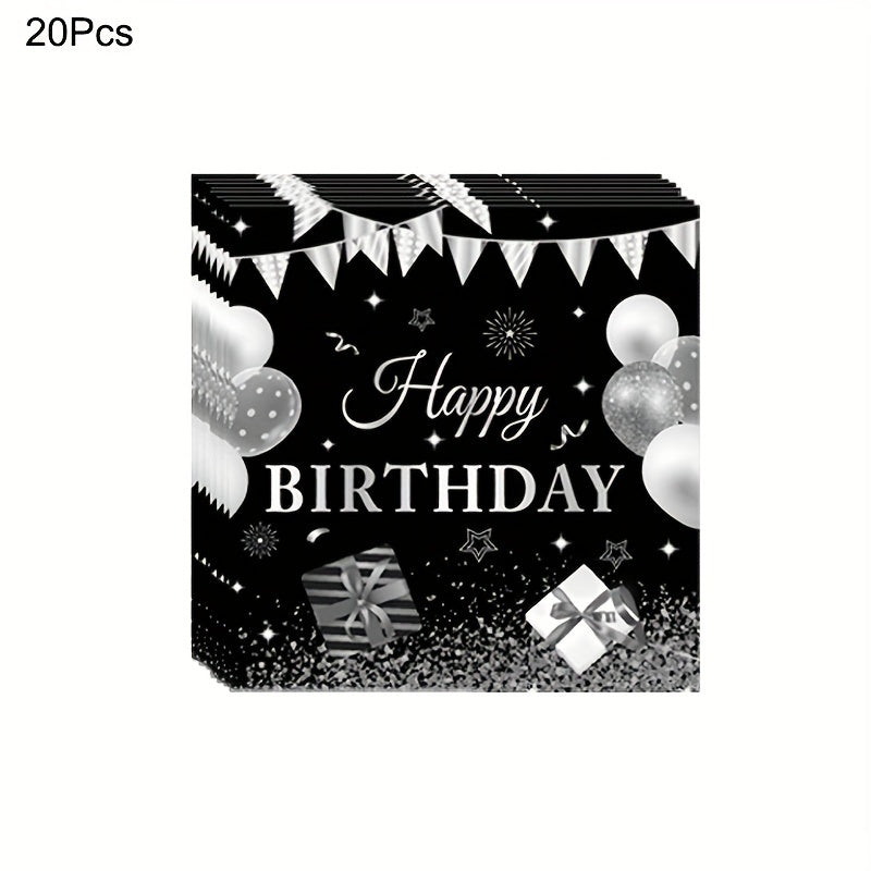 24pcs 18th Birthday Party Supplies Paper Plates Cups Napkins Party Tableware