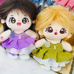 Doll Clothes for Plush Doll - Colourful Skirt and Shoes