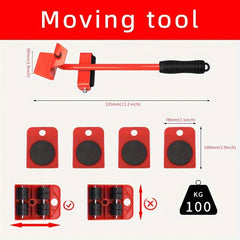 5-in-1 Portable Furniture Lifter & Mover Set