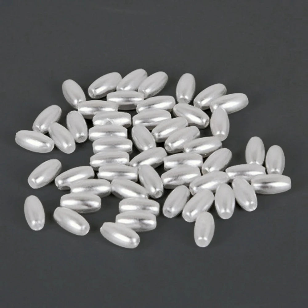 Bag of Oval ABS Pearl Spacer Beads DIY Jewelry Findings