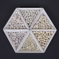 Bag of Oval ABS Pearl Spacer Beads DIY Jewelry Findings