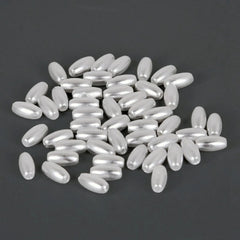 Bag of Oval ABS Pearl Spacer Beads DIY Jewelry Findings