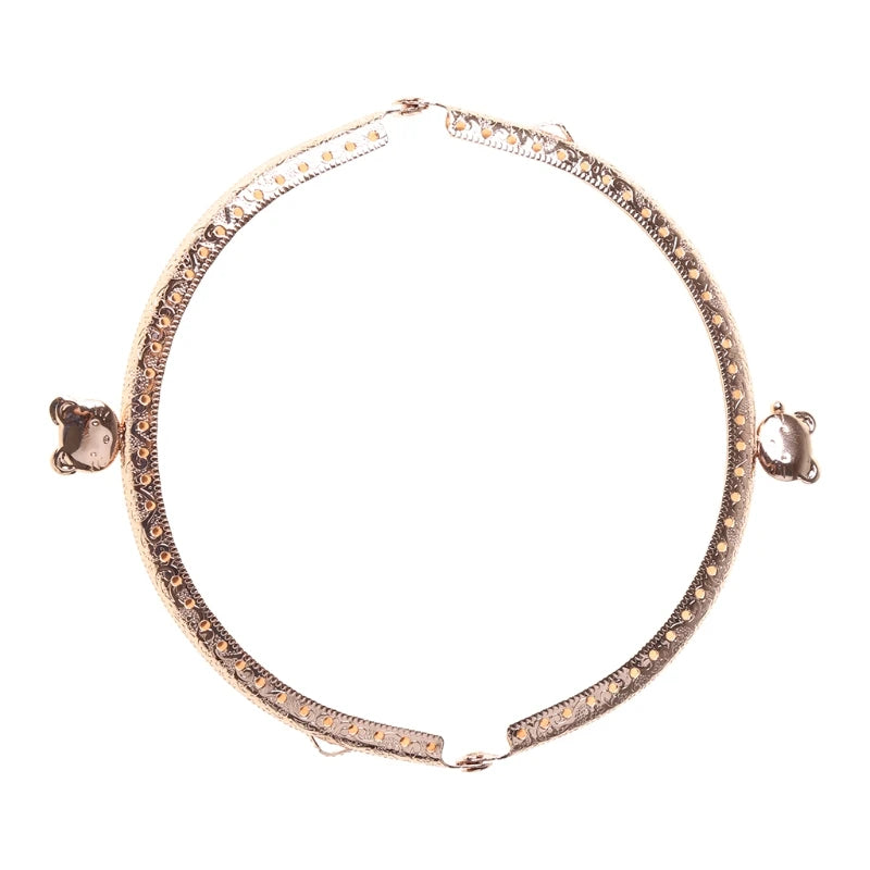 Retro Flower Metal Frame Kiss Clasp For Handle Bag Purse 8.5/10.5/12.5cm