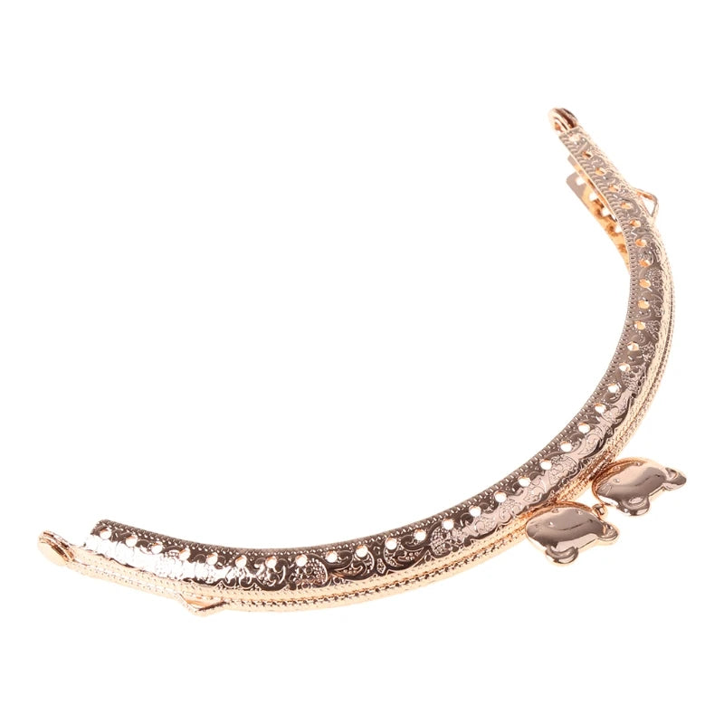 Retro Flower Metal Frame Kiss Clasp For Handle Bag Purse 8.5/10.5/12.5cm