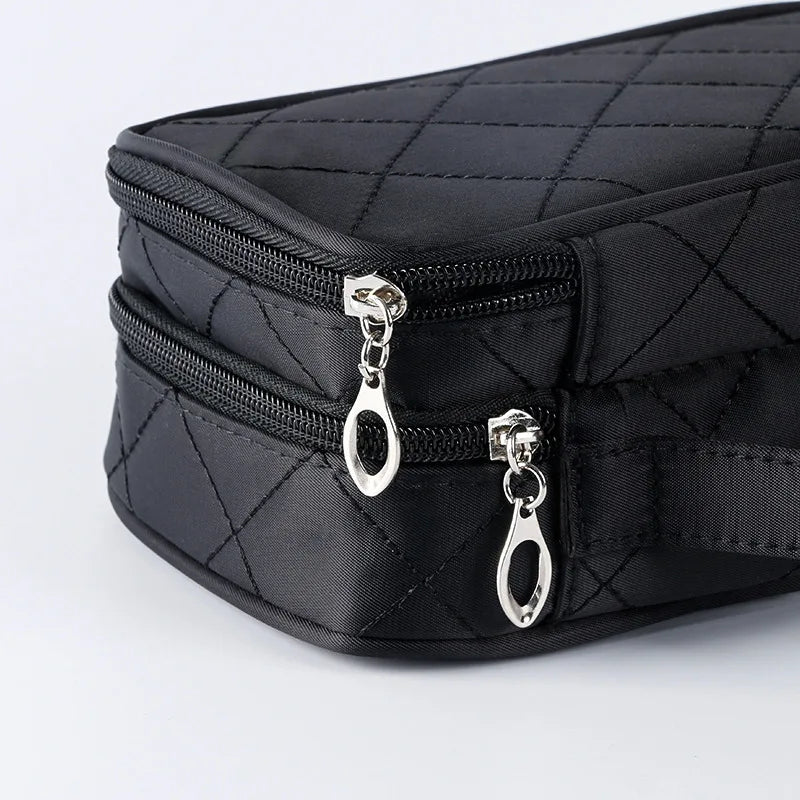 Travel Nylon Cosmetic Bag Multi-layer Cosmetic Storage Box Female Makeup Box
