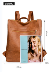 Fashion PU Leather Women Backpack Waterproof School Travel Backpacks