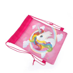 Kids Unicorn Drawstring Bag Cartoon Theme Unicorn String Bag