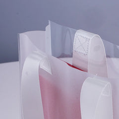 Transparent Frosted Pvc Shopping Bag Large Handbags Reusable
