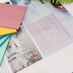 Transparent Sticky Notes 600 Sheets 12 Pads Waterproof Memo Papers
