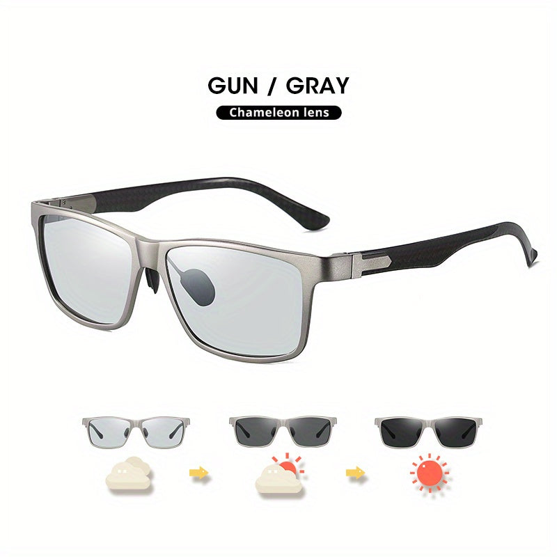 CoolPandas Photochromic Polarized Sunglasses Carbon Fiber Frame