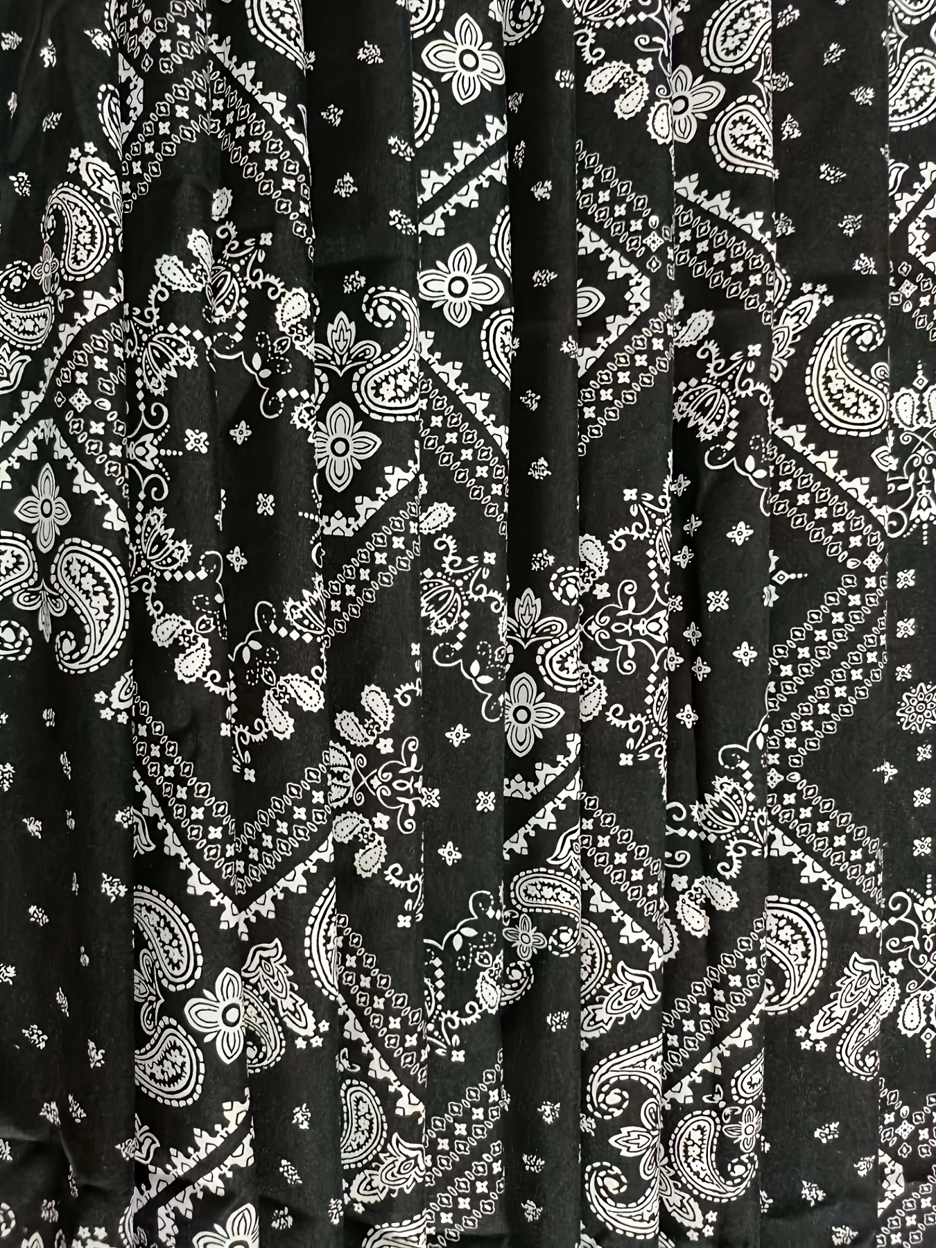  Boho Pants Women's Plus Scarf Print Tapered Leg Trou