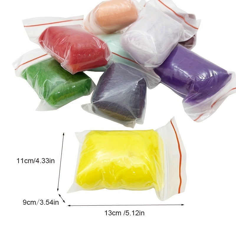 11lb 50g Felting Wool Roving DIY Supplies For Wool Felting Beginner