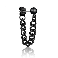 Men's Silver Stud Earrings Small Steel Ball Stainless Steel