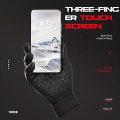 Winter Cycling Sports Gloves Waterproof Touch Screen Windproof Warm Gloves