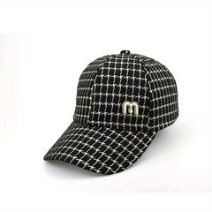 Plaid Pattern Sun Hat Classic Baseball Cap Lightweight Dad Hats For Women