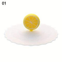 24 Colors Silicone Cup Cover Seal Suction Cup Dustproof Tea Coffee Lids Cap