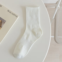 12 Pairs Soft Comfy Mid Tube Women's Socks Stockings