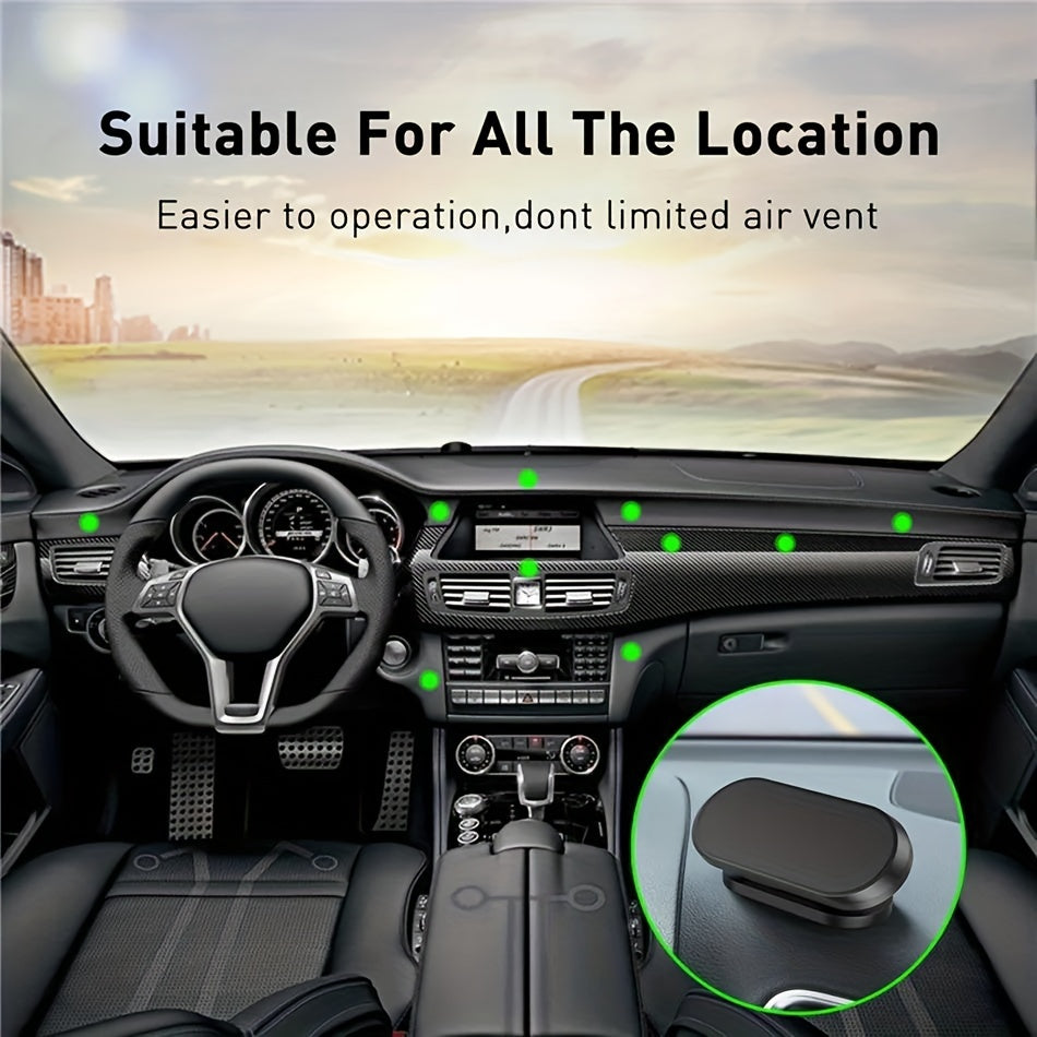 360 Rotation Magnetic Car Phone Holder Metal Magnet Car Mount Mobile Phone Holde