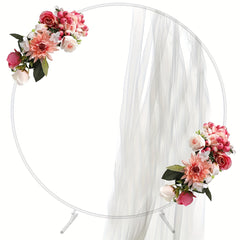 87pcs Round Backdrop Balloon Stand Metal Circle Wedding Arch Backdrop Stand