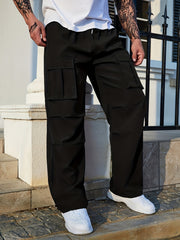 Men's Cargo Pants Active Straight Leg Loose Pants
