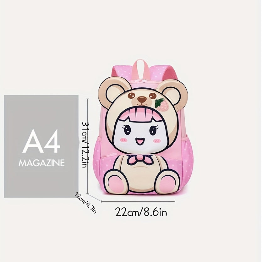 Cartoon Backpack Lightweight Schoolbag For Boys Girls Aged 3-6