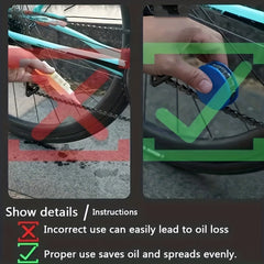Bicycle Chain Lubrication Brush Roller Type Lubricator Tool