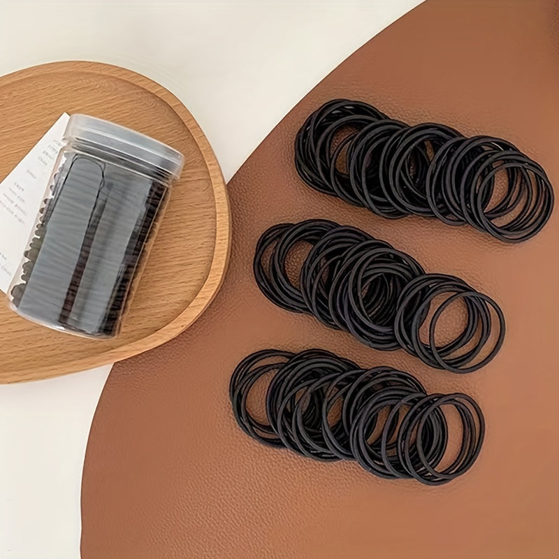Solid Hair Tie Non Slip Scrunchie Ponytail Holder Elastic Hair Accessory