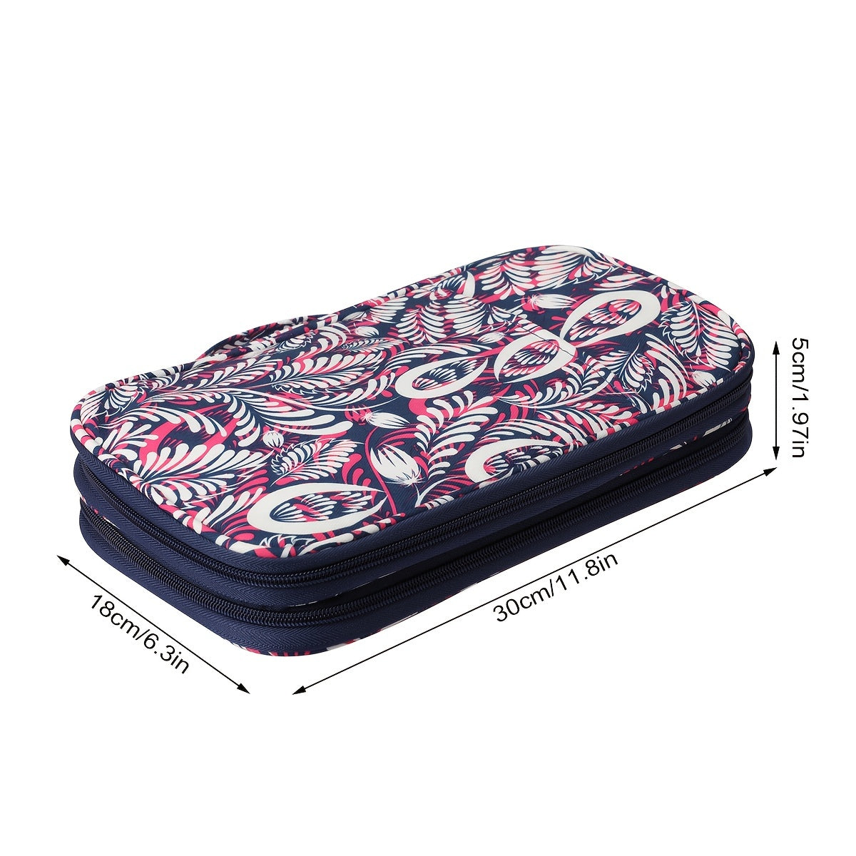Knitting Needles Storage Bag With Handle Empty Zipper Organizer Bag