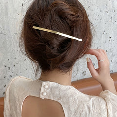 Metal Hair Clip Bobby Pin Side Clip Golden Barrette