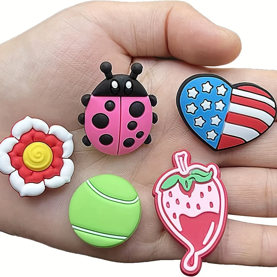 10-100PCS Cartoon PVC Shoe Charms for Clog Sandals - Shoe Decoration Gift