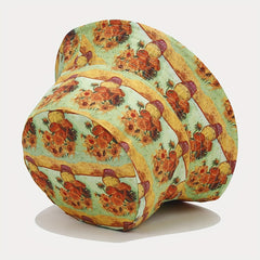Sunflower Patterns Fishermans Hat Double Sided Outdoor Sun Protection