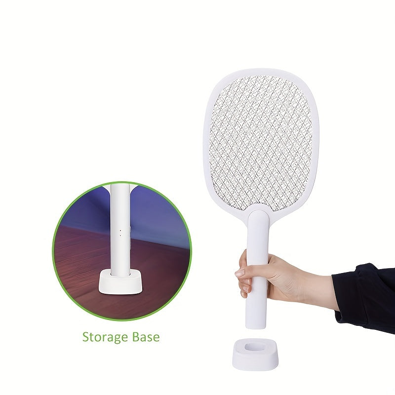 Standable Mosquito Swatter with Base for Indoor and Outdoor Use