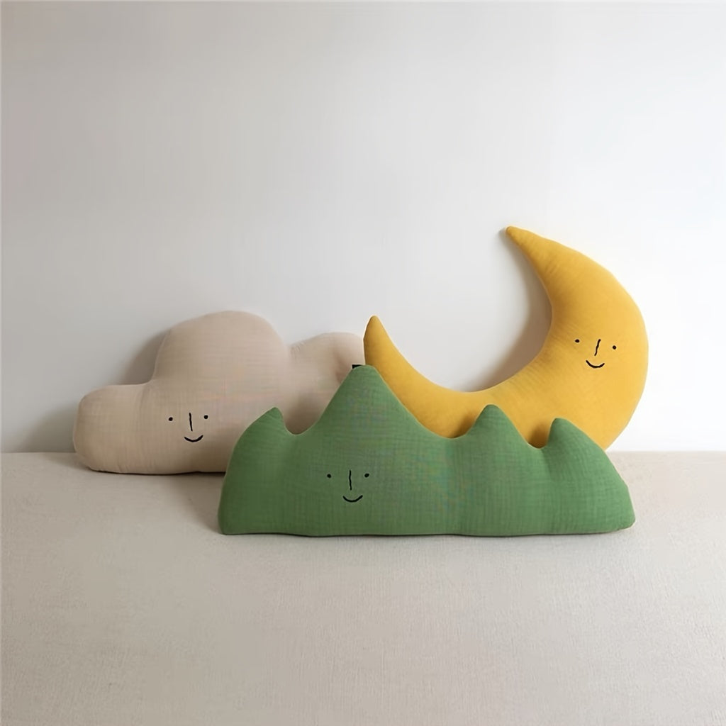 Adorable Moon Cloud Sleep Pillow for Babies