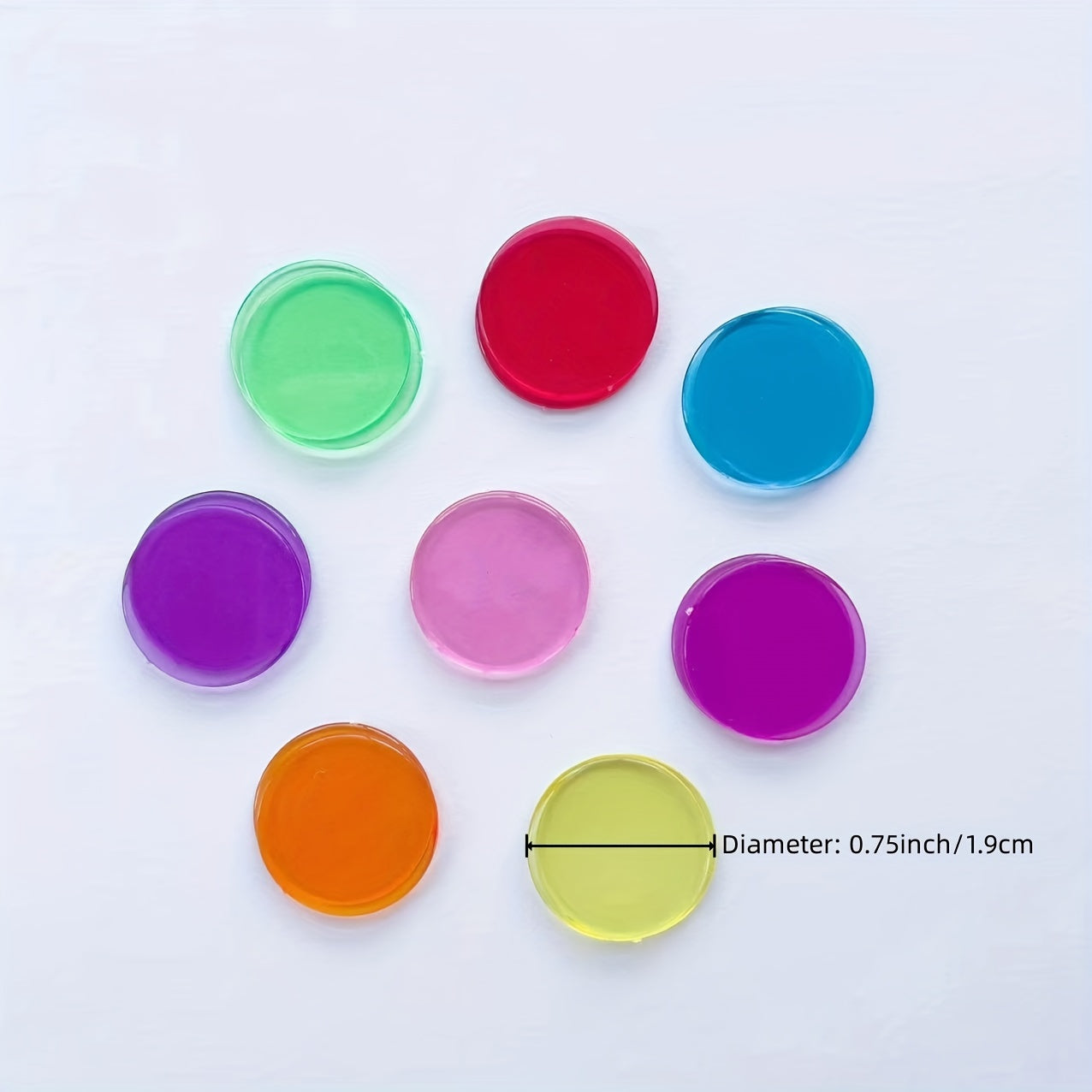 50pcs-300pcs Transparent 8 Counting Markers Clear Counter