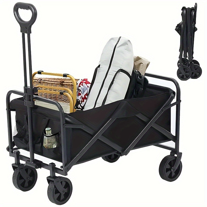 Collapsible Wagon Heavy Duty Utility Garden Cart Foldable Portable