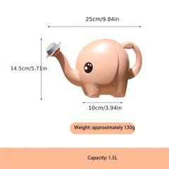 Elephant Watering Can Indoor Outdoor Plastic Pink Toy Shower Head