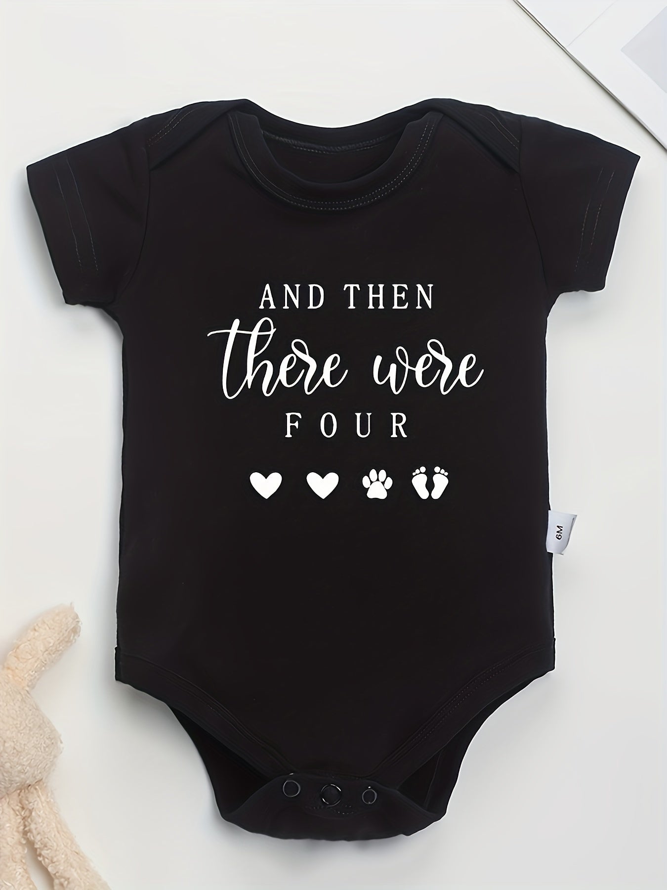 Funny Letter Print Cotton Baby Onesies Soft Round Neck 0-24M