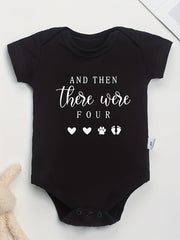 Funny Letter Print Cotton Baby Onesies Soft Round Neck 0-24M