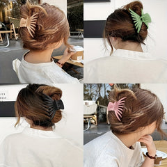 Matte Large Hair Claw Nonslip Ponytail Holder Hair Clip Women Girls