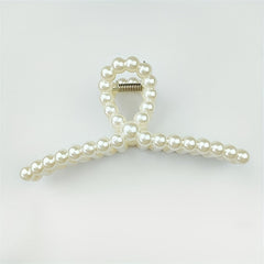 Faux Pearl Large Hair Clip Ponytail Holder Head Jewelry Hair Accessories