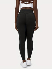  Sports Leggings - Pipping Waist High Stretch