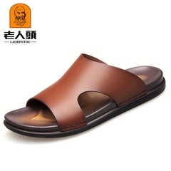 LAORENTOU Men's Non Slip Flip Flops Quick Drying Comfy Thong Sandals