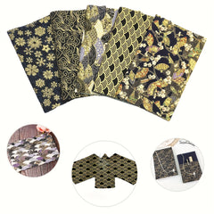 5pcs Japanese Style Cotton Quilting Fabric Doll Clothing Craft Fabri