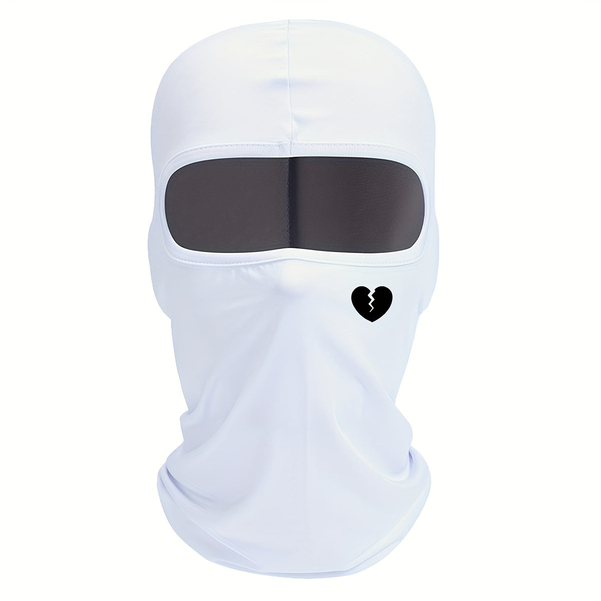 Unisex Windproof Balaclava Hat Heart Broken Pattern Autumn Winter Ski Cold Hat