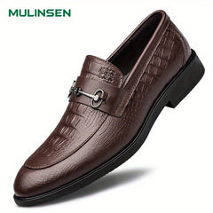 Men's Leather Loafer Shoes Non-slip Slip On Shoes