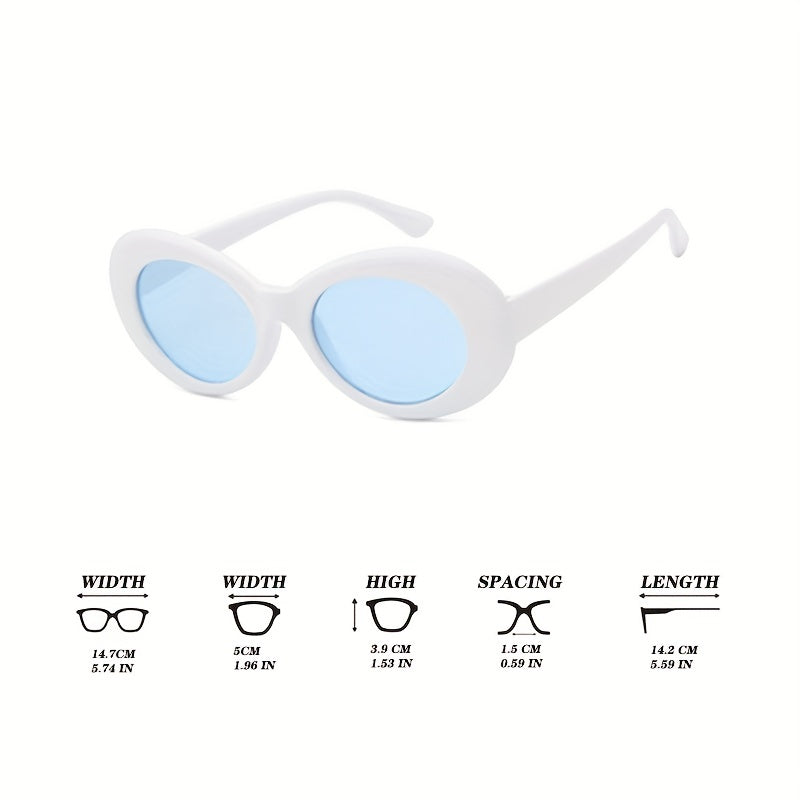 Round Sunglasses For Women Men Hiphop Block Glasses UV400